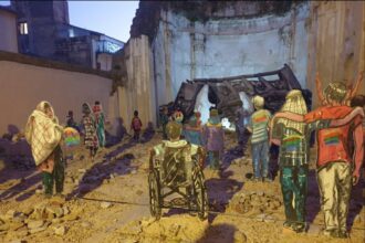 Vittoria, il presepe di Barbante tra macerie e speranza